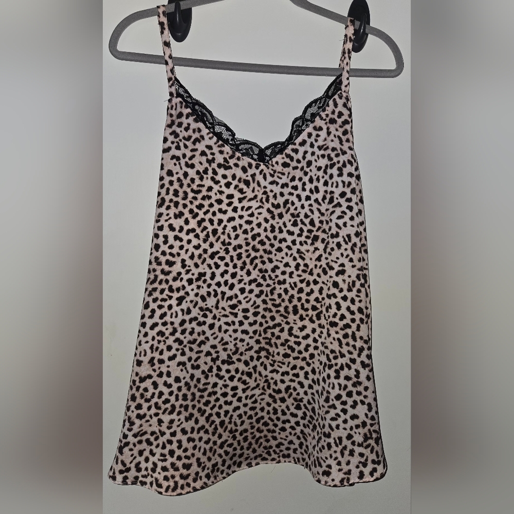 Torrid Leopard Print Swing Cami with Black Lace